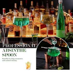 Ensemble d'ustensiles de bar en acier inoxydable 304 pour l'<span class=keywords><strong>absinthe</strong></span>, <span class=keywords><strong>cuillère</strong></span> à <span class=keywords><strong>absinthe</strong></span>, ustensiles à cocktails pour la maison, <span class=keywords><strong>cuillère</strong></span> à <span class=keywords><strong>absinthe</strong></span> amère, verre à boire, filtre à cuillères - Product Image 6