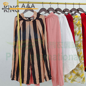 Megan Pantalones Acampanados de <span class=keywords><strong>Segunda</strong></span> <span class=keywords><strong>Mano</strong></span> para Mujer, Ropa Usada de <span class=keywords><strong>Segunda</strong></span> <span class=keywords><strong>Mano</strong></span>, Venta Al por Mayor - Product Image 4