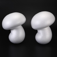 Moule en mousse de polystyrène 30 cm, modèle champignon blanc courbé, pour coloration, remplissage d'argile peinte, insert DIY fait main