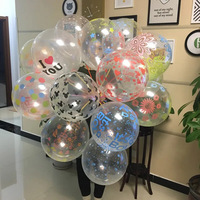 Ballons publicitaires personnalisés en latex avec logo, motif personnages d'anime bleus, pour décorations d'anniversaire et fêtes