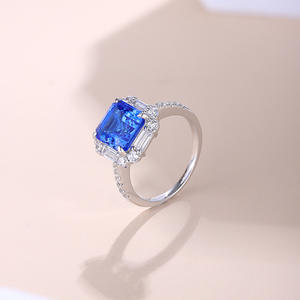 2025 Модный классический S925 инкрустированный многоцветный набор украшений из драгоценных камней для женщин для вечеринки включает ожерелье кольцо Подарок на годовщину - Product Image 5