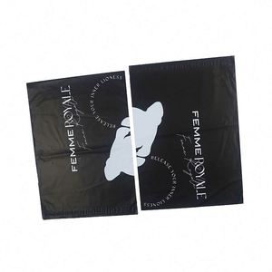 Bolsa de Correo Biodegradable Autoadhesiva de Polietileno LDPE y HDPE Negra, Resistente, de 3 mm de Grosor, para Envíos Express, Impresa Personalizada para Zapatos - Product Image 1