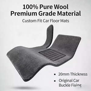 Autobo ------ Tapis de sol de voiture en pure laine australienne haut de gamme adaptés aux voitures telles que Civic, RAV4, <span class=keywords><strong>Phaeton</strong></span> et <span class=keywords><strong>Passat</strong></span> - Product Image 1