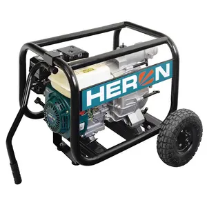8895105 HERON taşınabilir yüksek basınçlı 6.5HP.1300L/dak benzinli su motor çamur pompası su kuyu sondaj donanımı