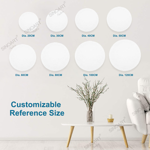SINOART Art Supplies White Blank <strong>Round</strong> Stretched <strong>Canvas</strong> Professional Pure Cotton <strong>Canvas</strong> - Product Image 5
