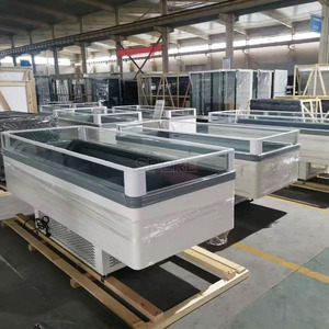 Congélateur îlot double température pour supermarché, réfrigérateur vitrine à ouverture par le haut - Product Image 3
