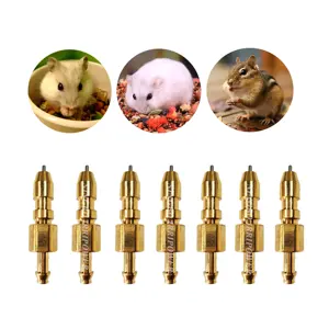 High quality automatic brass water nipple drinker for chinchilla rat rodent animal