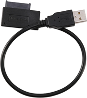 Câble adaptateur convertisseur USB 2.0 vers Mini SATA II 7 + 6 13 broches pour lecteur de CD DVD ROM Slim Line de portable, prix d'usine