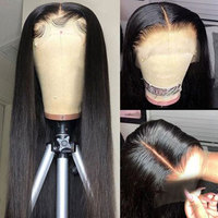 Perruque frontale en dentelle HD sans colle 13x6, cheveux naturels vietnamiens bruts, perruque en cheveux humains avec dentelle frontale, cheveux vierges alignés sur les cuticules, perruque ultra-lisse