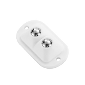 Ruedas giratorias de plástico adhesivas sin taladro, negras y blancas, para la movilidad de contenedores de basura - Product Image 2