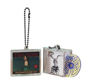 Estuche Transparente para VCD, Mini Llavero para CD con Etiqueta NFC + 2 Piezas de Papel de Colores + Anillo para Llaves + <span class=keywords><strong>CDs</strong></span> - Product Image 5