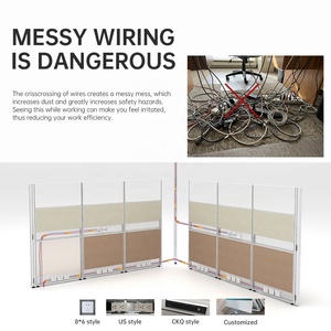 Muebles de <span class=keywords><strong>oficina</strong></span> modernos divisores de marco de aluminio, divisores, estación de trabajo de cubículo de <span class=keywords><strong>oficina</strong></span> para habitación de <span class=keywords><strong>oficina</strong></span> - Product Image 4