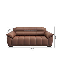 Ensemble de canapés de bureau de direction de style italien Lovezone, luxe moderne, éponge haute densité, design écologique, personnalisable pour le bureau à domicile