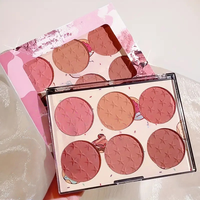 Palette de fard à joues naturel pour le visage, marque propre, personnalisée OEM/ODM, maquillage du visage, fard à joues mat, palette de contour