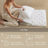 Oreiller de lit ergonomique de luxe moderne et personnalisable en mousse à mémoire de forme respirante pour dormeurs sur le côté et sur le dos