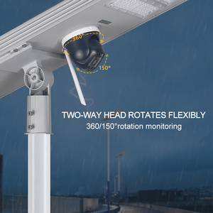 Nhà vườn đường ngoài trời không thấm nước ứng dụng điều khiển nhôm tất cả trong một LED năng lượng mặt trời ánh sáng đường phố với CCTV Camera 4 gam Wifi - Product Image 6