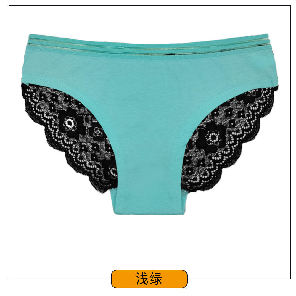 Free Sample Wholesale Lace Cotton Lady Sexy Undergarment Women