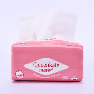 OEM/ODM Queenkale 100% Virgin Wood Pulp Home Use Facial <b>Tissues</b> Custom Logo 2/3/4-Ply <b>Tissues</b> - Product Image 4