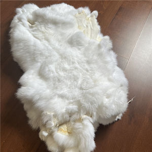 Konijnenbont Vacht Gebruinde Huid Voor Auto-Bekleding - Product Image 4