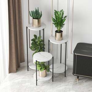 Support de <span class=keywords><strong>plante</strong></span> en marbre doré, décoration de maison moderne du milieu du siècle, support de Pot de fleur d'intérieur en <span class=keywords><strong>fer</strong></span> forgé, support de <span class=keywords><strong>plante</strong></span> en métal - Product Image 1