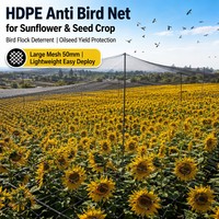 Filet anti-oiseaux en HDPE blanc stabilisé aux UV pour séchage de raisins et raisinets, post-récolte, facile à installer