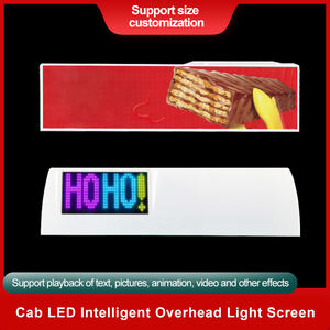 Écran LED de publicité vidéo pour toit de voiture intelligent, écran LED électronique couleur pleine pour toit de taxi, étanche et anti-poussière - Product Image 2