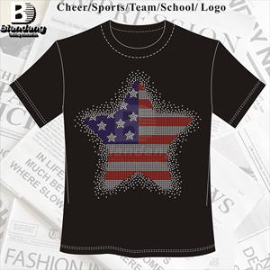 แผ่นรีดพลอยเทียมด้วยความร้อนดีไซน์แบบลอกลายแผ่นโลโก้ตามสั่งแผ่นพลอยเทียมร้อนสำหรับงานปาร์ตี้เชียร์ลีดเดอร์ - Product Image 5