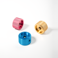 Perillas de Control Mecánico de Volumen de Metal, Aluminio y Acero Inoxidable, Mecanizadas por CNC, Anodizadas y con Moleteado Personalizado