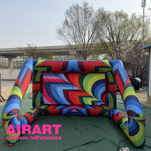 Buts de football gonflables sur mesure, faciles à installer, idéaux pour les jeux d'enfants et les événements. - Product Image 2