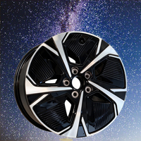 Nuevas llantas de alto rendimiento de aleación de aluminio de cinco radios de 17 pulgadas 5x114.3 ET45mm, fabricadas con tecnología Flow Formed, para BYD Seal 06 ATTO 3 - Acabado Negro 3