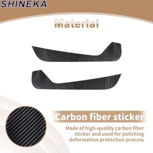 Vendita calda porta Anti calcio in fibra di carbonio adesivi protettivi <span class=keywords><strong>per</strong></span> Ford Mustang 2015 + - Product Image 5