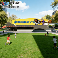 Cancha de Baloncesto Metálica de Media Cancha para Uso Residencial, Instalación de Entrenamiento Premium