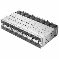 2169788-6 TE Compatible 320P EMI blindado 2x8 puertos tubo de luz interior Press-Fit SFP + conector de jaula para equipo de fibra óptica 320P