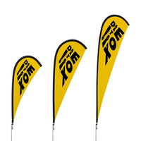Kit de mât de drapeau à plumes et piquet de sol, prix d'usine, vente de jardin, 11 pieds, kit de mât de drapeau publicitaire pour enseigne commerciale, pour jardin
