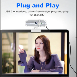 เว็บแคม 2K พร้อมไมโครโฟน กล้องวิดีโอคอนเฟอเรนซ์แบบ USB 90 ปลั๊กปิดหน้าจอแบบมุมกว้าง ใช้งานได้ทันทีสำหรับพีซีและแล็ปท็อป ความละเอียดคมชัดระดับ 2K - Product Image 6