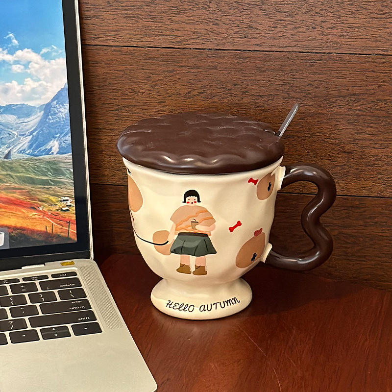 Fille de thé au lait [cuillère à couvercle]