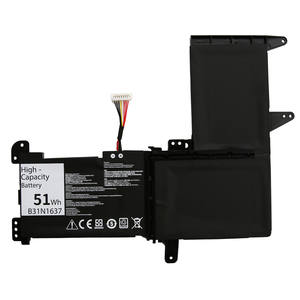 Factory B31N1637 4500mAh 51Wh Laptop <b>Battery</b> for Asus F510U S510U S5100U X510U V580Q S5100UQ7200/UR8250/UN8550 Notebook <b>Battery</b> - Product Image 1