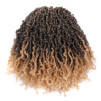 Cheveux au crochet Yanky Twist, Cheveux de tressage au crochet Fluffy Spring Mini Twist Passion Twist