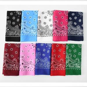 Euro-américain rétro 25g pur coton Double Cistus polyvalent extérieur écharpe Paisley amibe carré personnalisé Bandanas - Product Image 5