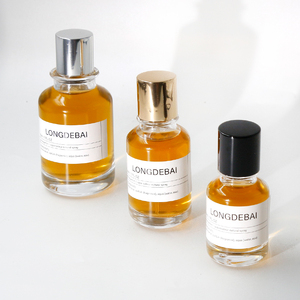 Factory Wholesale OEM Clear Glass Perfume <b>Bottles</b> 30ml 50ml Cylinder Eco-friendly Recyclable with Screen Printing Box Packaging - Product Image 3