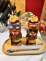 Mug Tiki Tren Baru Hawaii, Mug Keramik Koktail Kreatif, Gelas Bar, Botol, Mug