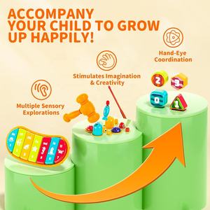 <span class=keywords><strong>Cubo</strong></span> ocupado <span class=keywords><strong>Montessori</strong></span> 12 en 1 para bebés, juguete multifunción para niños pequeños, Desarrollo Educativo temprano, <span class=keywords><strong>Cubo</strong></span> <span class=keywords><strong>de</strong></span> actividad sensorial con música ligera - Product Image 6