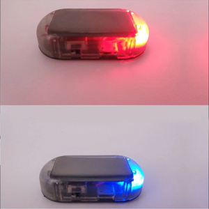 Luz de Seguridad para Automóvil, Alimentada por Energía Solar, Simulación de Alarma, Advertencia Inalámbrica Antirrobo, Lámpara de Precaución LED Intermitente Simulada - Product Image 1
