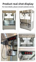 Machine à Popcorn Commerciale Automatique Personnalisée 6800W, Double Cuve Verticale 16 oz, Modèle Papillon Sphérique, 220V pour Cinéma
