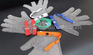 Gants <span class=keywords><strong>de</strong></span> <span class=keywords><strong>cuisine</strong></span> anti-coupure en acier inoxydable 316L, résistants aux coupures, pour boucher, protection <span class=keywords><strong>de</strong></span> niveau 9 ANSI/ISEA, certifiés CE - Product Image 6
