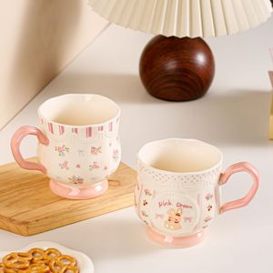 <span class=keywords><strong>Taza</strong></span> de Cerámica con Diseño de Osito de Peluche en Color <span class=keywords><strong>Rosa</strong></span> <span class=keywords><strong>Pastel</strong></span>, Personalizada y Creativa, Estilo Mughigh, para Mujeres, Perfecta para el Día de San Valentín - Product Image 2