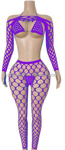 Vadulyer nguồn nhà máy vũ nữ Thoát y trang phục kỳ lạ dancewear sexy cô gái trang phục hiệu suất mặc khiêu vũ mặc 4 mảnh cơ thể vớ - Product Image 3