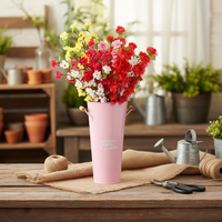 Fleur artificielle en soie de haute qualité, type fleur de pêcher Dove et fleur d'hiver, pour décoration de sol de salon, Saint-Valentin et remise de diplôme