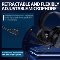 Casques de jeu Honcam 2.4G BT 5.1 sans fil Trp-mod PS5 pour PC Xbox Mobile