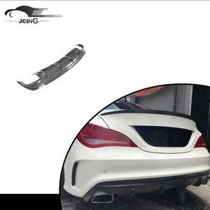 Carbon Fiber Rear Bumper Lip Diffuser Voor Mercedes-Benz Cla Klasse W117 Sport CLA200 CLA250 Sport CLA45 Amg 2016 -2018